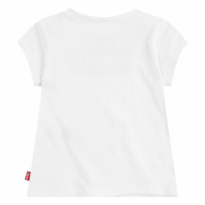 T shirt à manches courtes Enfant Levi's Batwing Logo Blanc