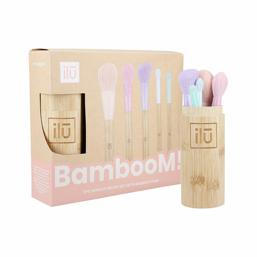 Kit de broche de maquillage Ilū Bamboom Multicouleur Bambou 6 Pièces