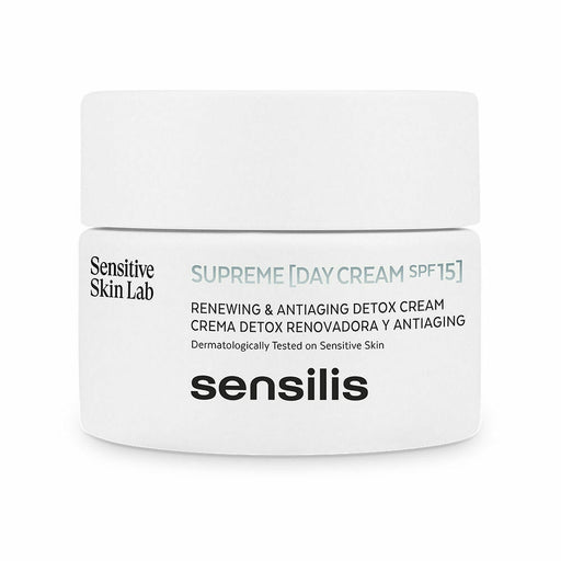 Gel anti-âge de jour Sensilis Supreme Detox Renew Spf 15+ (50 ml)