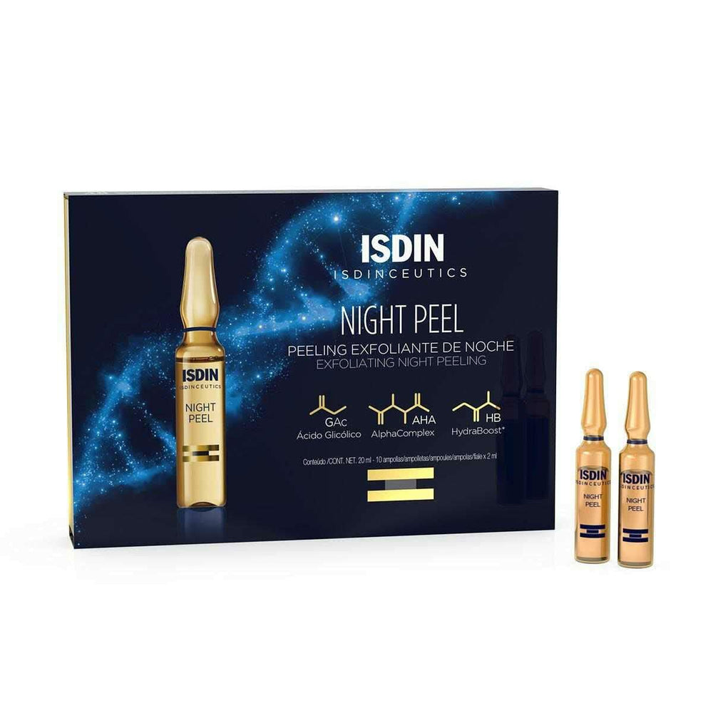 Sérum exfoliant Isdin Night Peel Ampoules 2 ml x 10 Nuit (10 Unités)