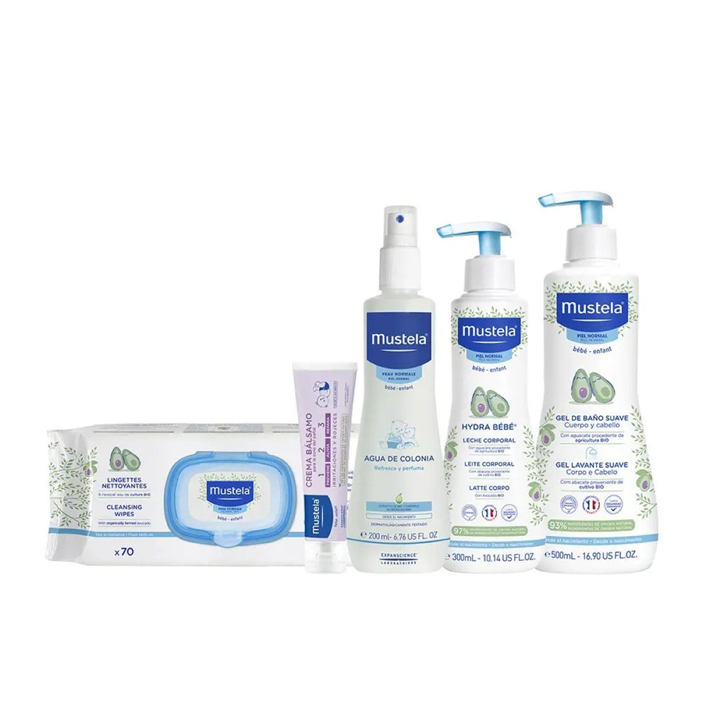 Set de Cométiques Enfant Mustela My Baby Sac de Voyage (6 Pièces)